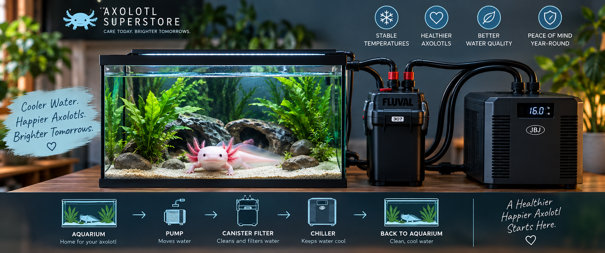 Axolotl Chiller Setup