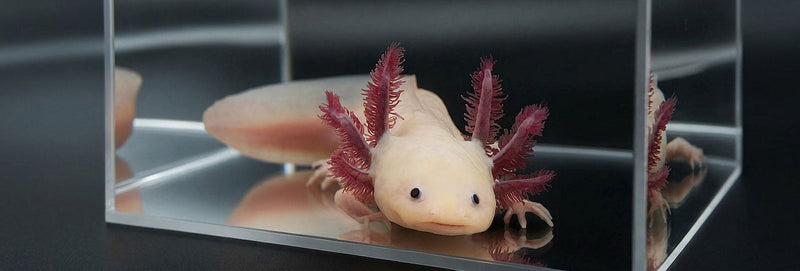 Leucistic Axolotl "Classic Pink"