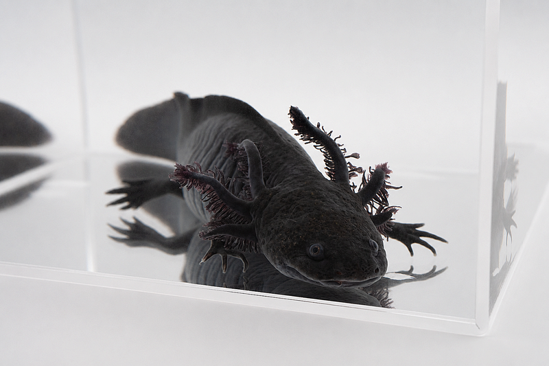 Melanoid "Black Axolotl"