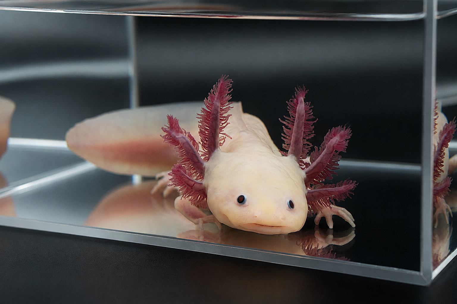 Leucistic Axolotl "Classic Pink Axolotl"
