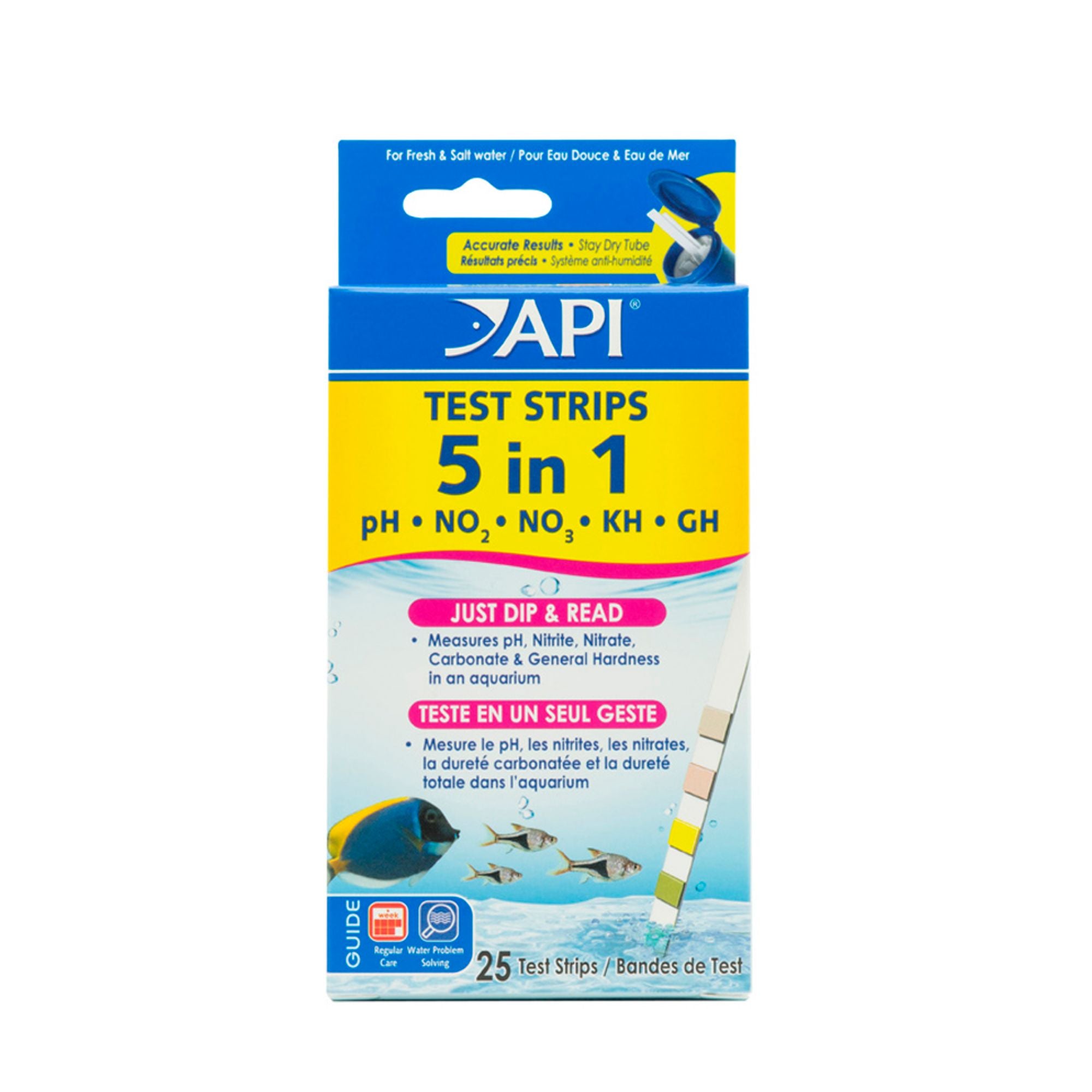 API 5-in-1 aquarium test strips