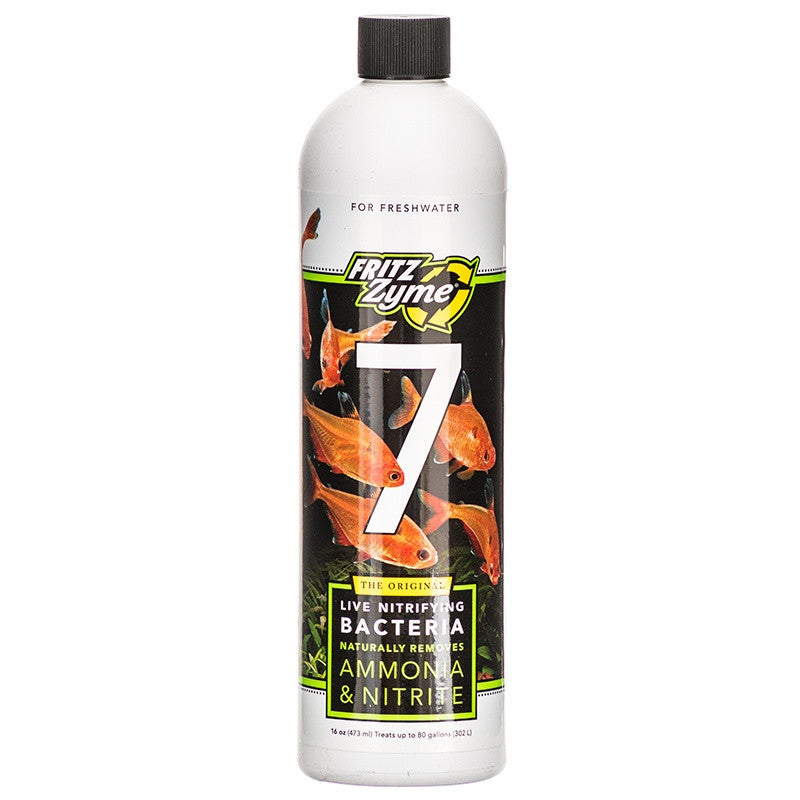FritzZyme 7 live nitrifying bacteria bottle